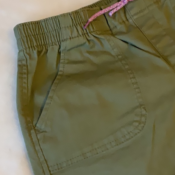 Cuffed Twill Pull-On Shorts for Girls - Picture 2 of 3